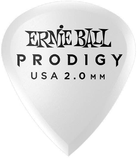 Ernie Ball EB-9203 2,0mm vita Mini Prodigy-plektrum 6-pack