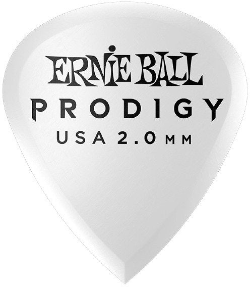 Ernie Ball EB-9203 2,0mm vita Mini Prodigy-plektrum 6-pack