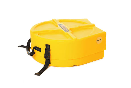Hardcase 14" virveltrumsfodral Gult