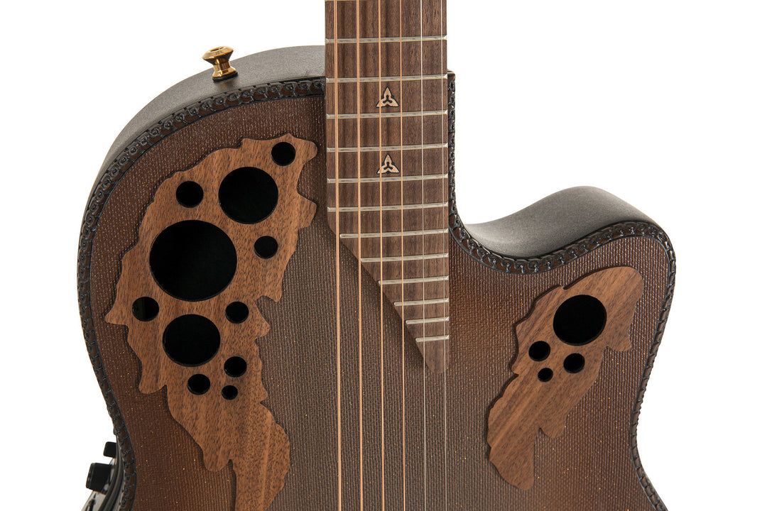 Adamas E-akustiska Gitarrer 2087GT Deep Contour Cutaway - omvänd brun burst (2087GT-9W-G)