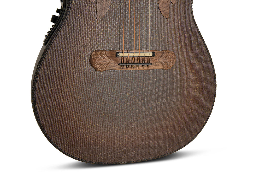 Adamas E-akustiska Gitarrer 2087GT Deep Contour Cutaway - omvänd brun burst (2087GT-9W-G)