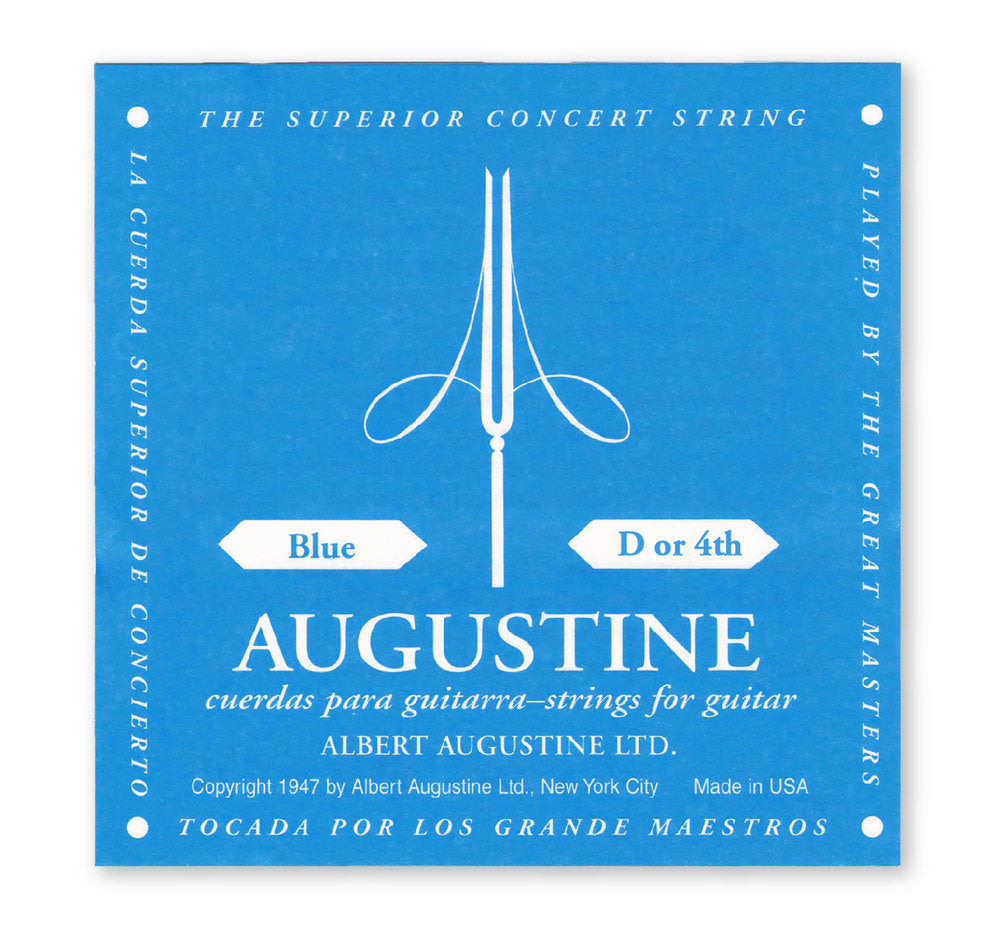 Augustine Classic Blue Label D4-sträng, high tension, .0305"