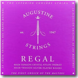 Augustine strängar för klassisk gitarr Regal Crystal Nylon high - Set Regal Blue (high/high)