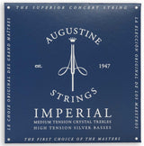 Augustine strängar för klassisk gitarr Imperial Crystal Nylon medium - Set Imperial Blue (medium/high)