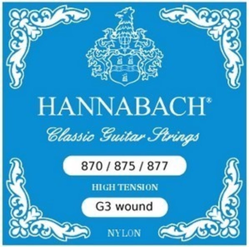 Hannabach 877HT G3 aluminiumomviklet til klassisk guitar, high tension