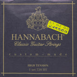 Hannabach Strängar för klassisk gitarr Series 728 Custom Made Carbon - Set med carbon-diskant (728HTC)
