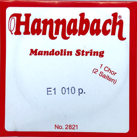 Hannabach 2821010 mandolinsträng E .010", par