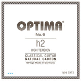 Optima No. 6 H/B2 klassisk gitarrsträng, carbon, High spänning