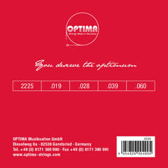 Optima mandolasträngar - set (2225)