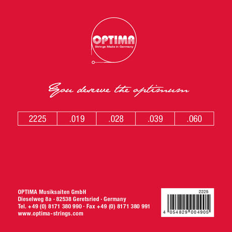 Optima mandolasträngar - set (2225)