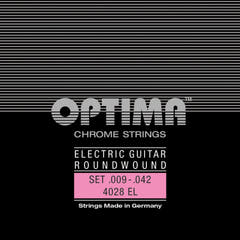 Optima-strängar för elgitarr kromsträngar round wound – set (4028EL)