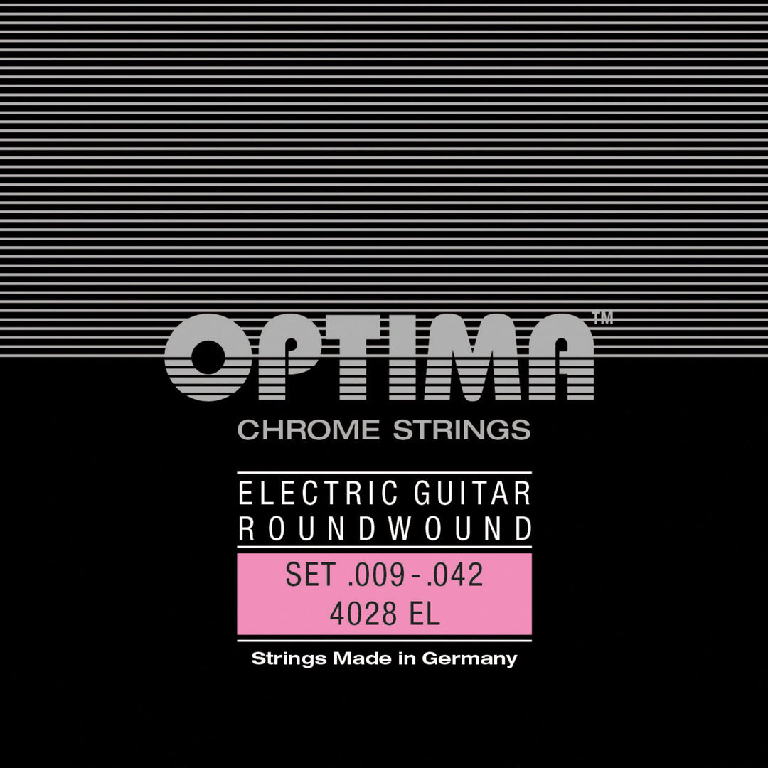 Optima-strängar för elgitarr kromsträngar round wound – set (4028EL)