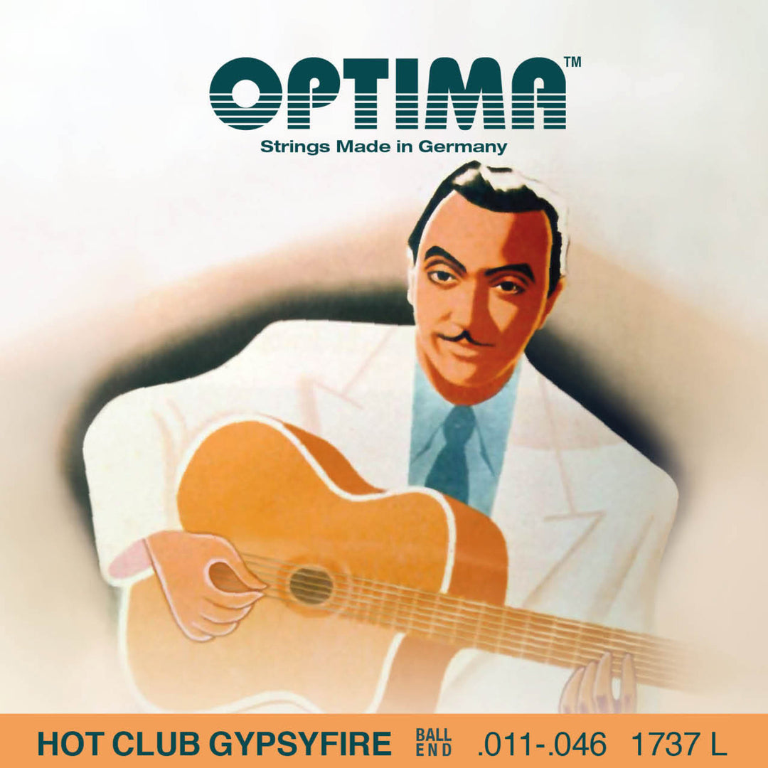 Optima strängar för akustisk gitarr Hot Club Gypsyfire silverpläterade - Set (1737L)