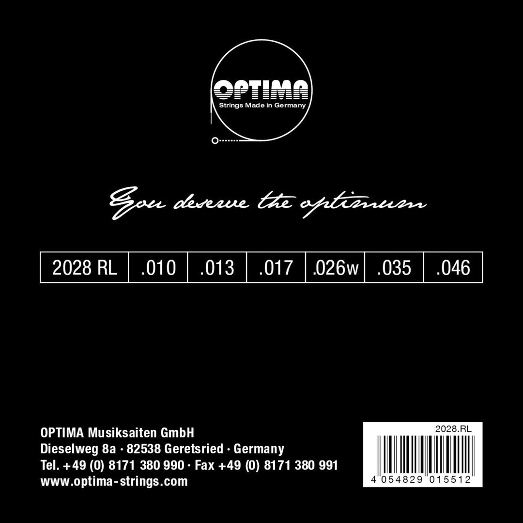 Optima Strängar för elgitarr Gold strings roundwound - Set (2028 RL)