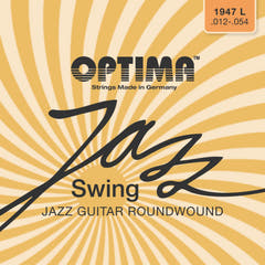Optima strängar för elgitarr Jazz Swing krom roundwound - Set (1947L)