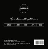 Optima E-Bass-strängar Gold Strings roundwound long scale - set 4-strängar light (2199L)