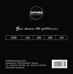 Optima E-Bass-strängar Gold Strings roundwound long scale - set 4-strängar reg-light (2299L)