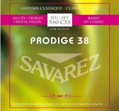 Savarez strängar för klassiska Gitarrer Prodige 38 barn-Gitarrer - 1/8-1/2 nylon (540CXS)
