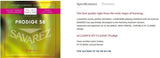 Savarez Strängar för klassisk gitarr Prodige 38 Children's Guitar - 3/4-7/8 Nylon Gw (540CSW)