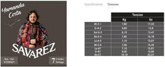 Savarez strängar för klassisk gitarr YAMANDU COSTA 7-string - 7-strängad hög spänning (Y510MJ7)