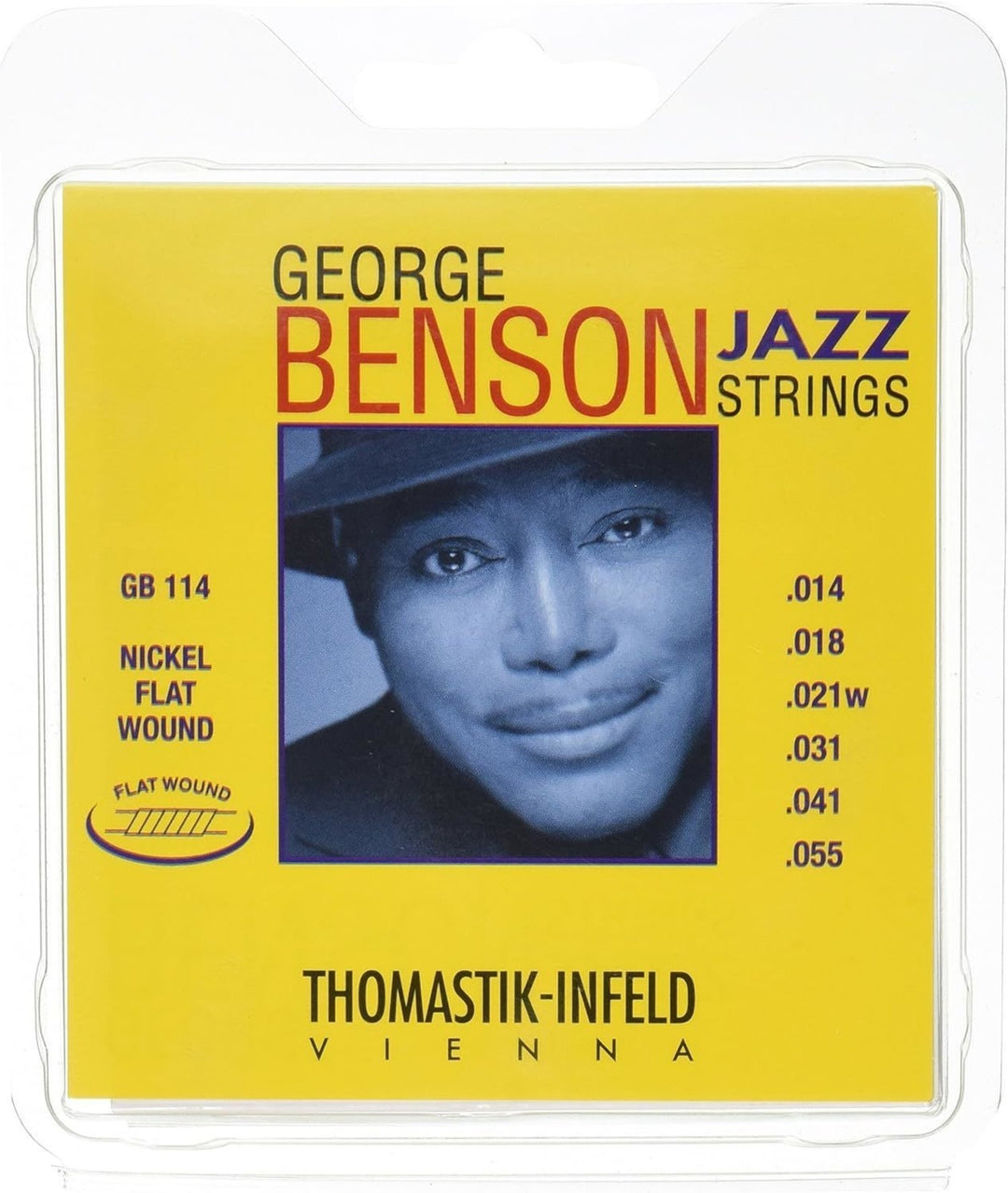 Thomastik-Infeld Strängar för elgitarr George Benson Jazz Gitarrer - Set heavy flatwound (GB114)