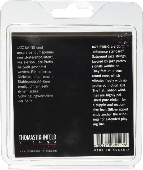 Thomastik-Infeld strängar för E-guitar Jazz Swing Series Nickel Flat Wound - set 010 flatwound (JS110)