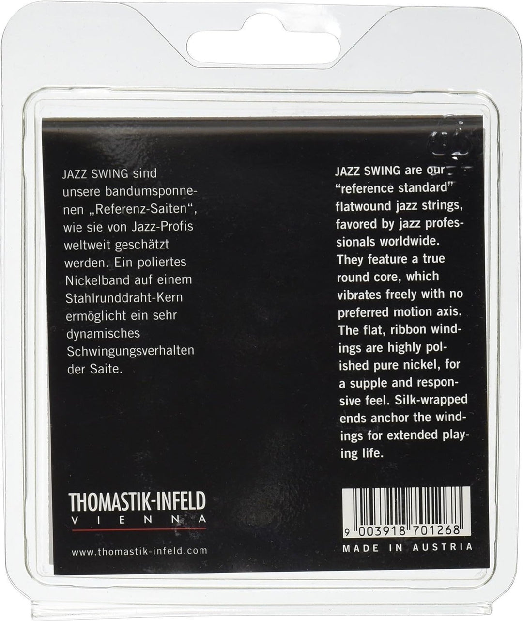 Thomastik-Infeld strängar för E-guitar Jazz Swing Series Nickel Flat Wound - set 010 flatwound (JS110)