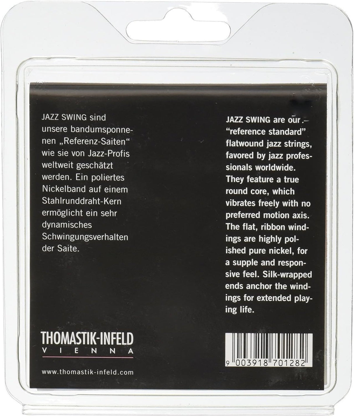 Thomastik-Infeld strängar för E-guitar Jazz Swing Series Nickel Flat Wound - set 011 flatwound (JS111)
