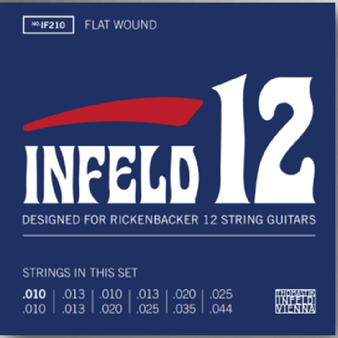 Thomastik-Infeld strängar för elgitarr - 12-str. flatwound (IF210)