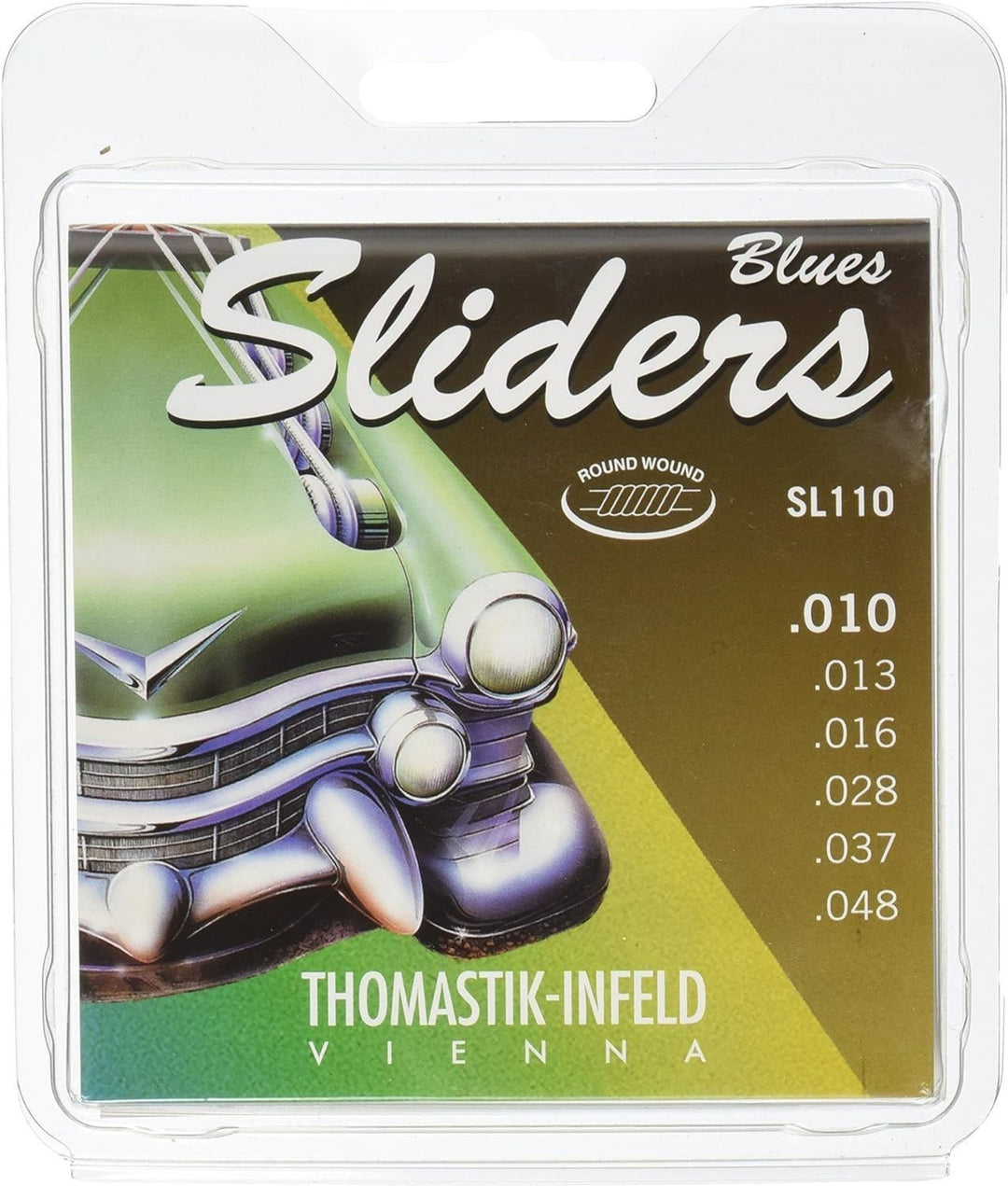 Thomastik-Infeld strängar för elgitarr Sliders Blues Series - set 010 medium (SL110)