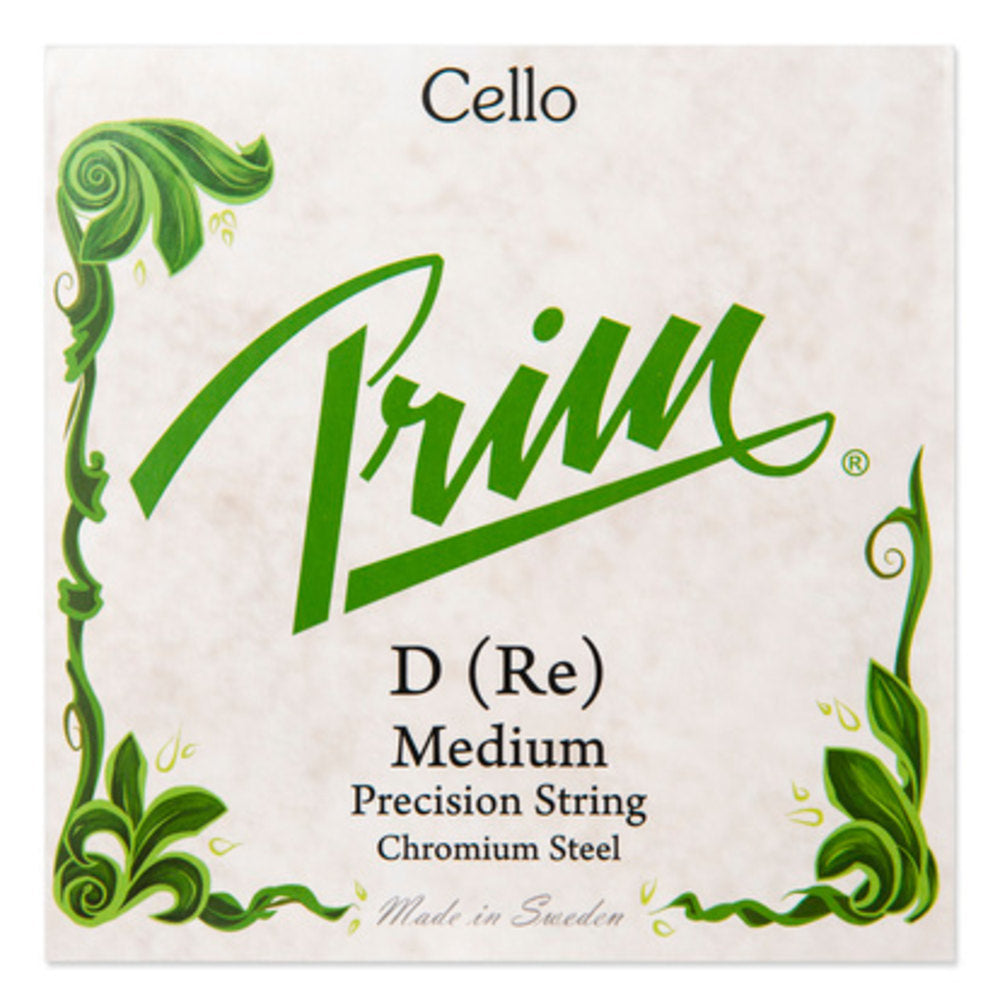 Prim D-sträng till cello, kromstål, medium