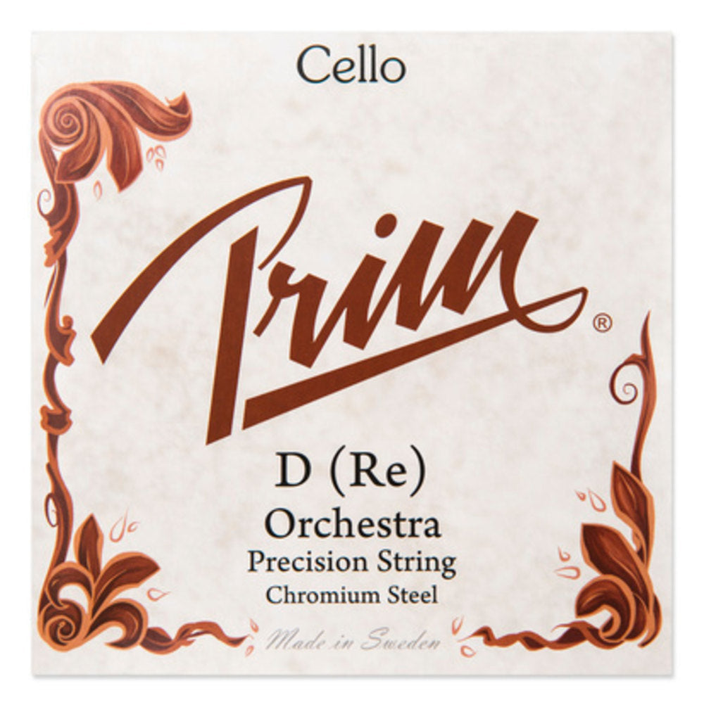 Prim D-sträng för cello, kromstål, orkester