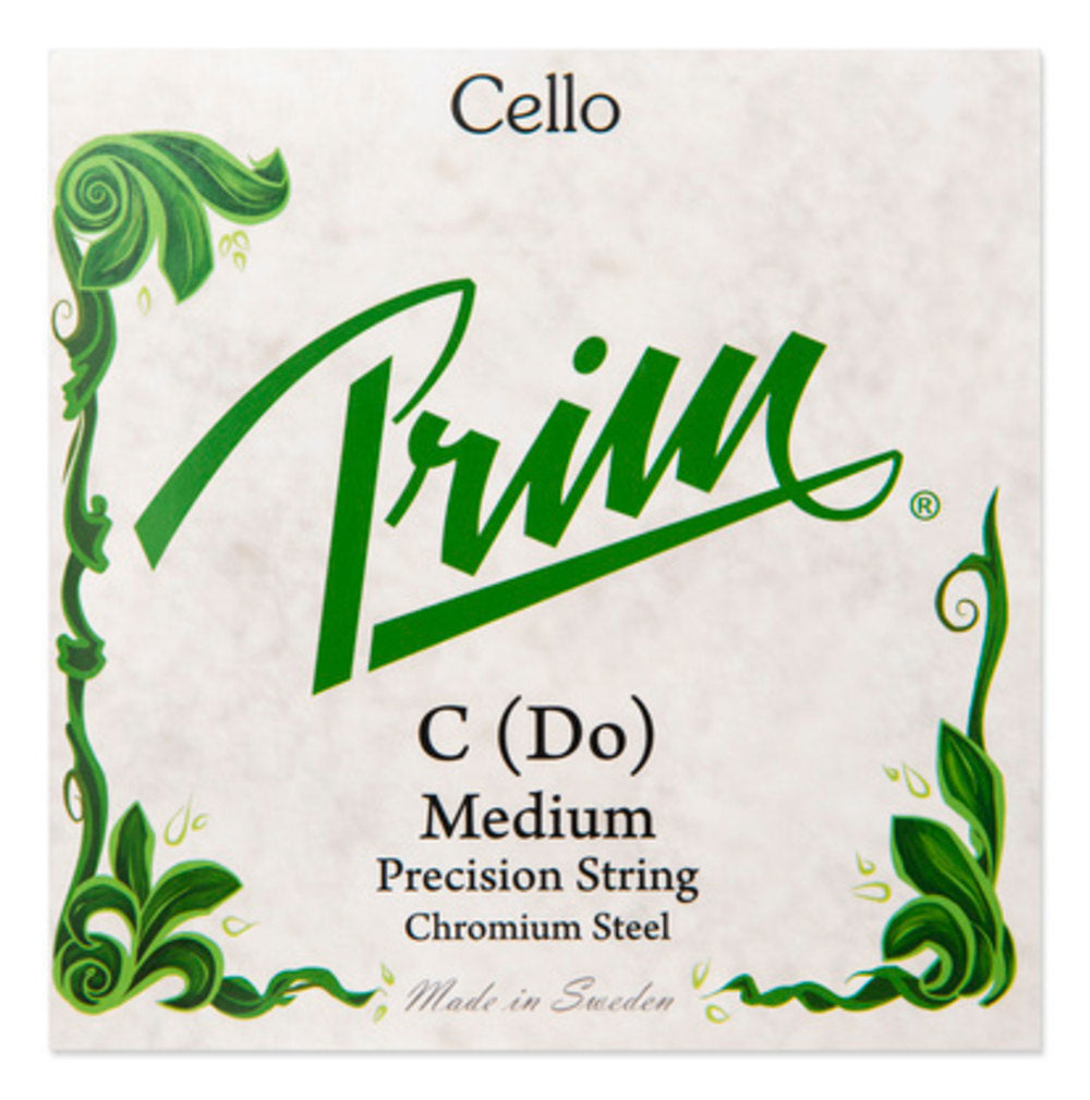 Prim C-sträng till cello, kromstål, medium