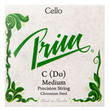 Prim C-sträng till cello, kromstål, medium