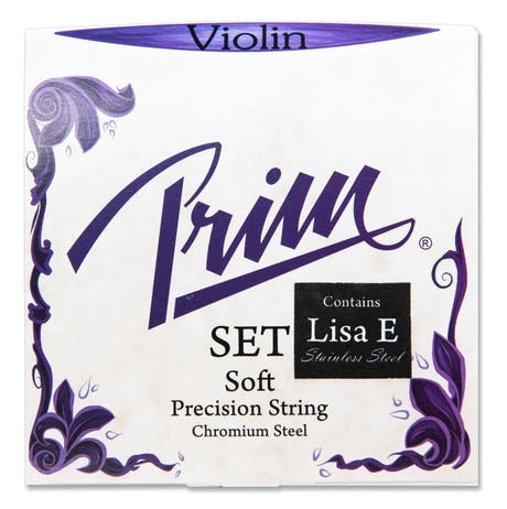 Prim Fioler-strängar rostfritt stål - set med Lisa E (Mjuk)