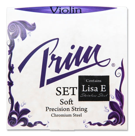 Prim Fioler-strängar rostfritt stål - set med Lisa E (Mjuk)