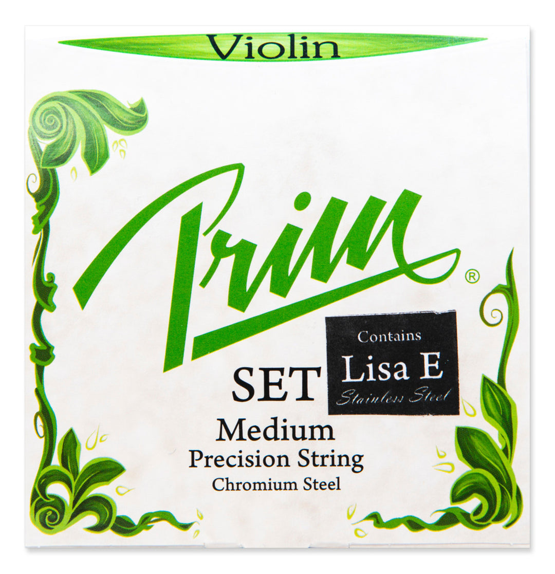 Prim Fioler-strängar i rostfritt stål - set med Lisa E (Medium)