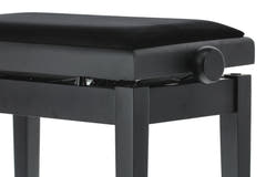 GEWA pianobänk Deluxe Autolift - svart matt