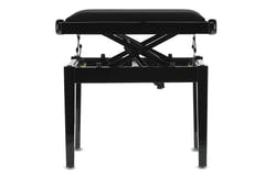 GEWA pianobänk Deluxe Autolift - svart högglans