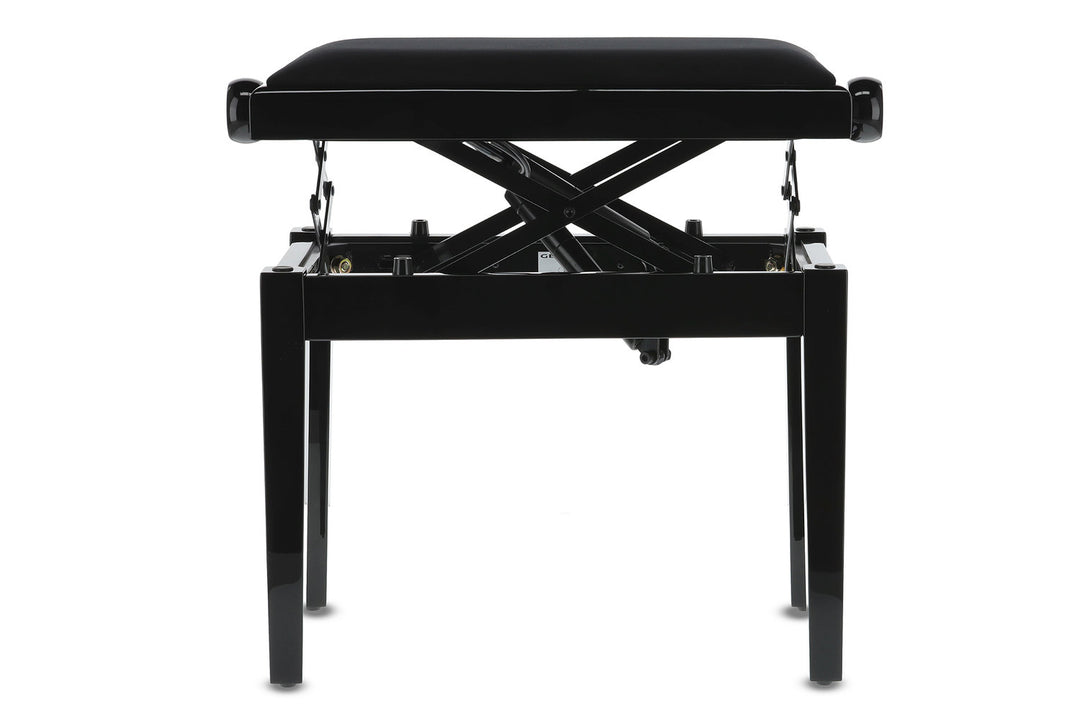GEWA pianobänk Deluxe Autolift - svart högglans