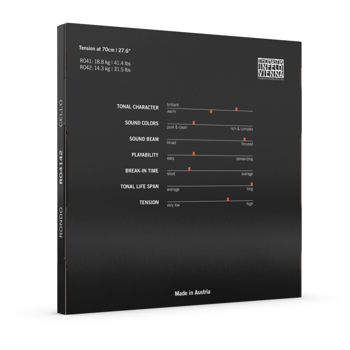 Thomastik-Infeld Cellos strängar Rondo - *halvset A+D medium (4142)