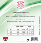 Corelli Fiolersträngar New Crystal - Medium-light (700MLB)