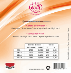 Corelli Fiolersträngar New Crystal - Forte (700FB)