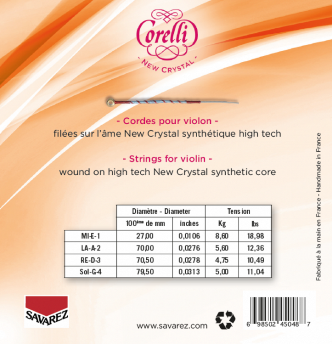 Corelli Fiolersträngar New Crystal - Forte (700FB)