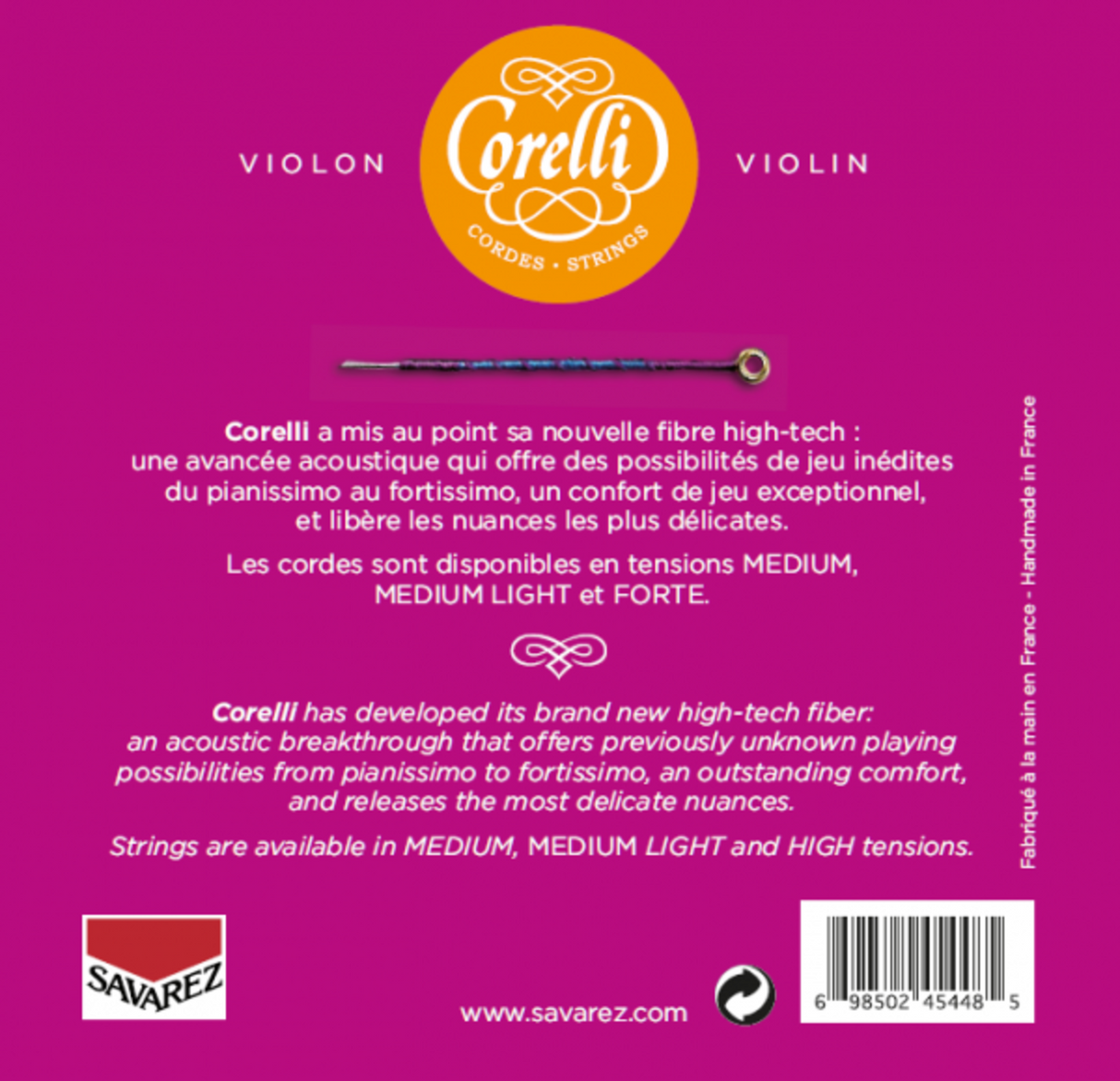 Corelli Fioler strängar Cantiga - Forte (900F)