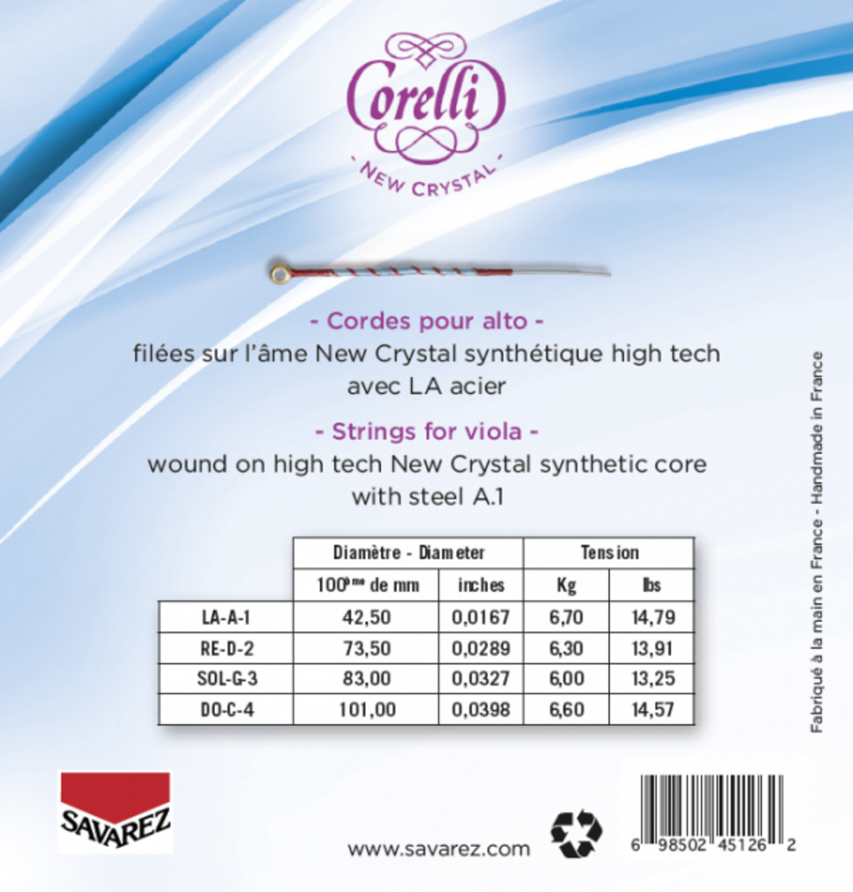 Corelli strängar för viola New Crystal - Medium (730MB)