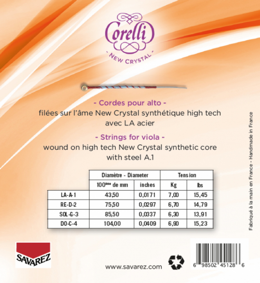 Corelli strängar för viola New Crystal - Forte (730FB)