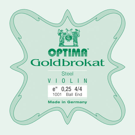 Optima Goldbrokat E-sträng 4/4-fiol, 0,25 mm, kula