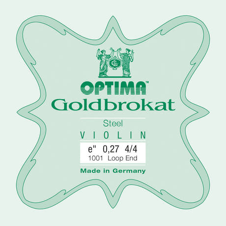 Optima Goldbrokat E-sträng 4/4-violin, 0,27 mm, ögla