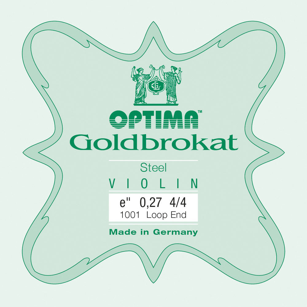 Optima Goldbrokat E-sträng för fioler 4/4, 0,27 mm, kula
